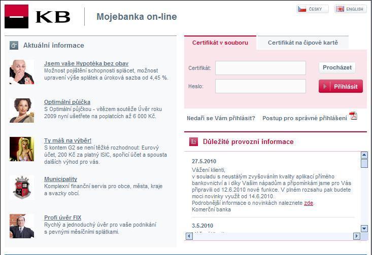 Při jeho zřízení mimo balíček je rozhodující, jestli je to k soukromému nebo podnikatelskému účtu.