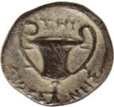 ANTIKA ŘECKO 13 90 AE 15, hlava Atheny/Niké, Sear 4169 2/2 240, Aiolis Elaia, 4 3.stol.př.n.l. 91 AE 19, hlava Atheny/věnec, Sear 4201 2/2 180, Lesbos Methymna, 5 4.stol.př.n.l. 92 AR hemiobol, hlava Atheny/kantharos, MQA, BMC 11, Sear 4293 R 2/1 900, Ionia Phokaia, 6.