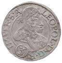 ČECHY MORAVA SLEZSKO 31 409 415 419 416 3 krejcar 1696 CB Břeh Brettschneider, MKČ