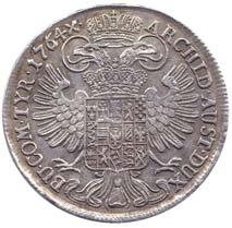 2/1 700, 832 tolar křížový 1767 pro Rakouské 153 dr.just.