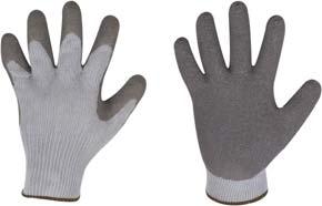 Povrstvené rukavice THERMOSTAR Zimní bezešvé polyesterové rukavice, dlaň a prsty povrstvené latexem. Kategorie ochrany II. Délka Obj.
