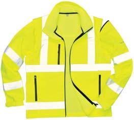 Pracovní a ochranné oděvy Výstražná sofshellová bunda S428 Stylová softshellová bunda 2v1 s odepínatelnými rukávy.