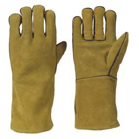 Ochrana rukou Svářečské rukavice 1233 Celokožené svářecí rukavice, ze silné hovězí štípenky, s podšívkou, EN 12477A+B.