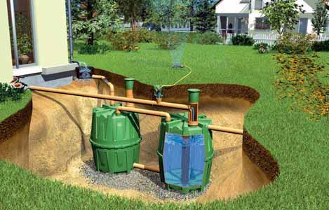 Nádrž HERKULES pro nadzemní i podzemní montáž, stabilní vůči spodní vodě Nádrž s nesrovnatelným poměrem ceny a objemu pro nadzemní instalaci v zahradě či ve sklepě, nebo pro instalaci pod zemí (s
