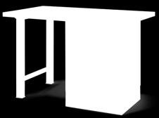 Panel na zavesenie náradia sa dá primontovať pri použití adaptérov (pozri príslušenstvo).