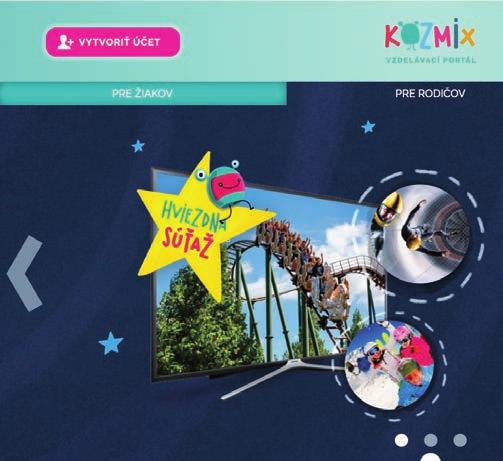 ovládanie portálu 1. VZDELÁVACÍ PORTÁL KOZMIX Vzdelávací portál Kozmix môže v plnej miere využívať iba zaregistrovaný používateľ.