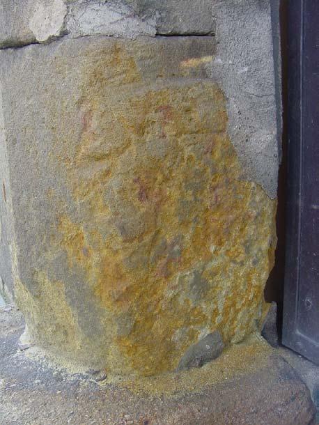 detail práškovatění pískovce
