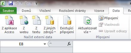 V tomto případě se v kontingenční tabulce zobrazují součty ekonomicky aktivních obyvatel za roky 2009, 2010 a 2011 pro jednotlivé obce s rozšířenou působností. Obrázek 5.10: Kontingenční tabulka 5.3.