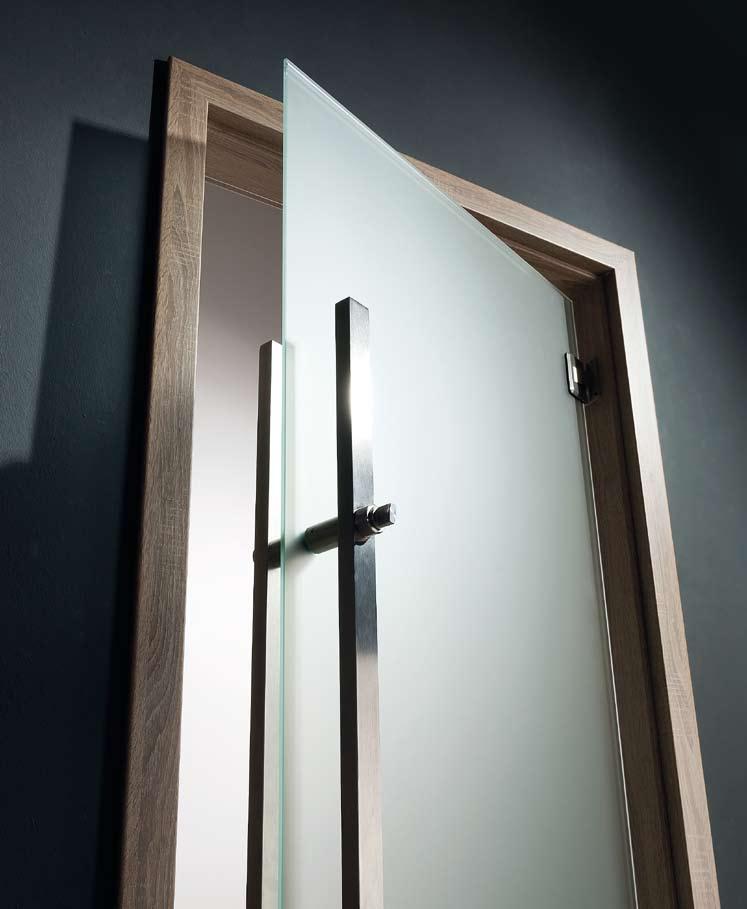 Katalog Sapglass» kyvné dveře Kyvné dveře Výhodou kyvných dveří je možnost jejich otevírání v obou směrech, tedy od sebe nebo k sobě.
