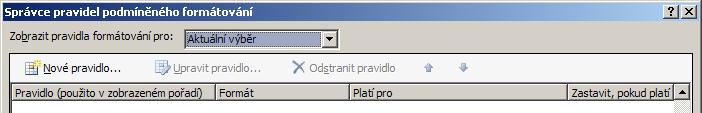 Zadejte hodnoty, které chcete použít, a vyberte formát. Rozšířené formátování 1. Vyberte jednu nebo několik buněk v oblasti, tabulce nebo kontingenční tabulce. 2.