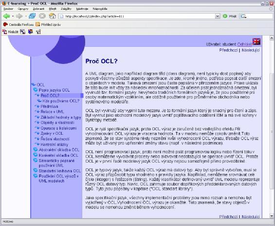 Obr. 37. Aplikace v české verzi 6.3.6.1 Jazykové rozhraní Tato aplikace obsahuje anglické a české jazykové rozhraní a to včetně diakritiky.
