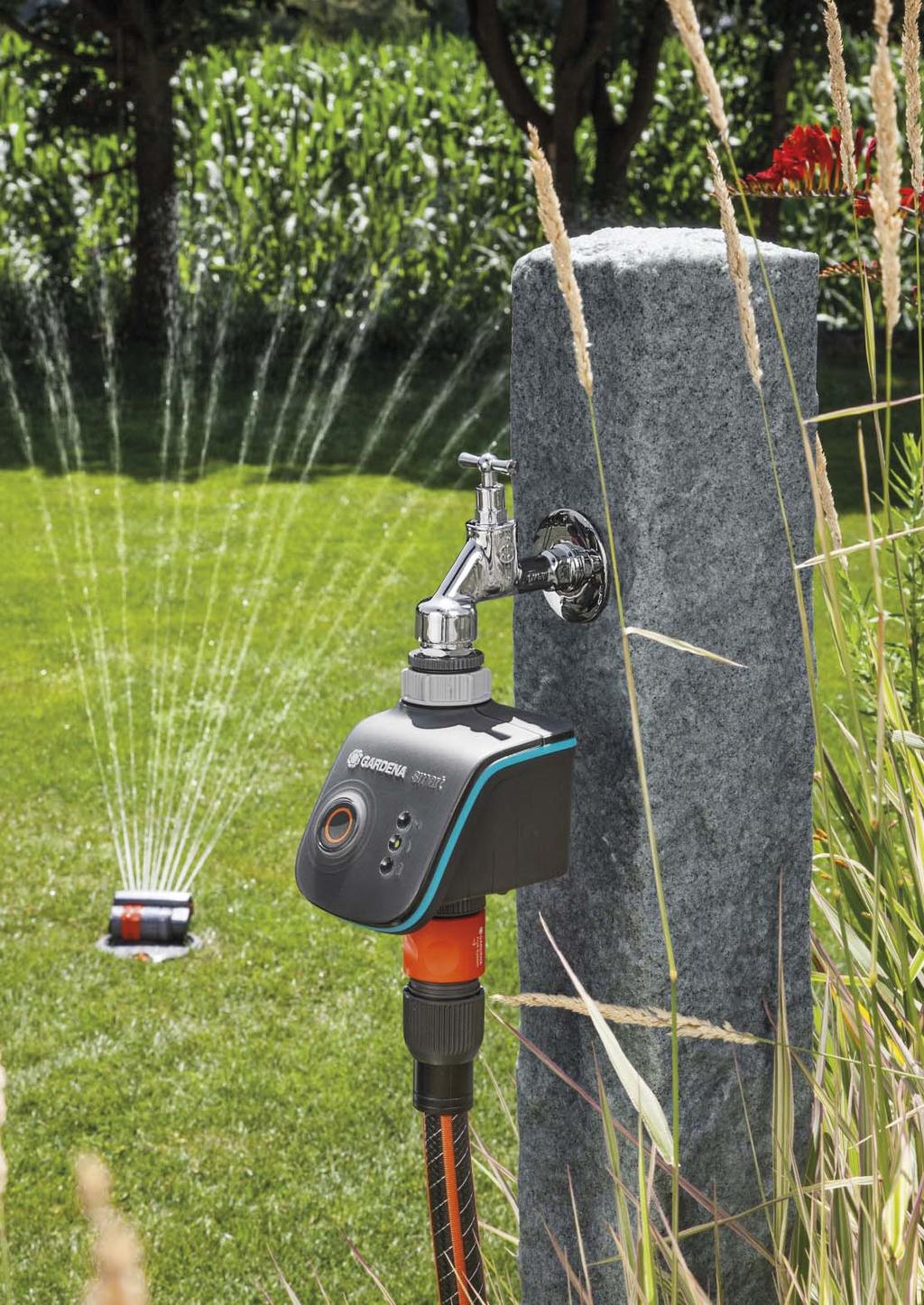 Robotické sekačky Pro různé velikosti travnatých ploch GARDENA Sprinklersystem Pohodlná, spolehlivá závlaha se snadnou instalací pro automatickou zahradu NOVINKA Podzemně nainstalovaným GARDENA