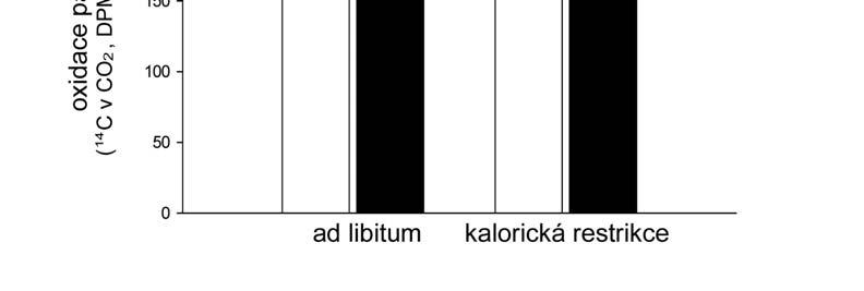 Oxidace mastných kyselin u myší krmených dietami chf a chf+f ad