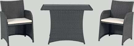 židle, x skládací stolek s průměrem 60 cm, lakovaná ocelová konstrukce, odolný proti