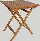 barvě, laťování - akátové dřevo s certifikátem FSC, skládací stolek 7 x 7 cm 779.