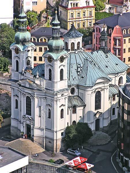 3d. Karlovy Vary, Kostel sv. Máří Magdaleny, Kilián Ignác Dientzenhofer.