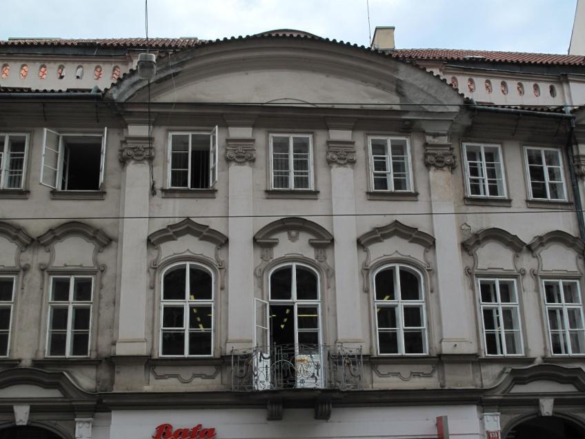 91b. Praha-Nové Město, Harrachovský palác, detail