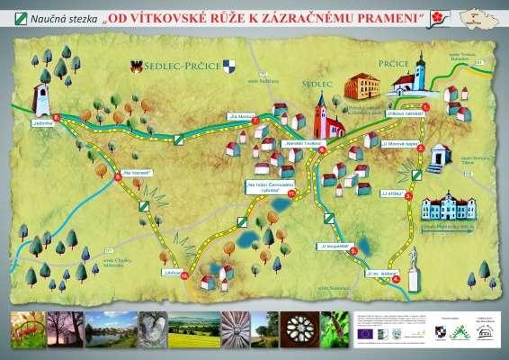 Pomalu přicházíme do jedné z částí Sedlec-Prčice, a to do Černic. Mají zde krásný rybík je vidět, že je nově opravený. Na hrázi si přečteme informace, pokračujeme dále.