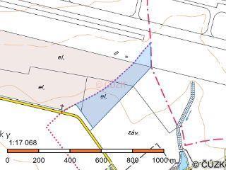Příloha č. 5 Parc.č.: 410 Stávající výměra: 2 765 m 2 Využití dle KN: jiná plocha Funkce dle ÚP: zemědělský půdní fond Poznámka: není provozní plochou letiště Parc.