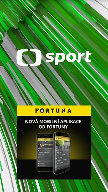 ČT sport - mobilní aplikace Zavedení nového formátu splash screen Aplikace pro mobilní telefony ČT sport je