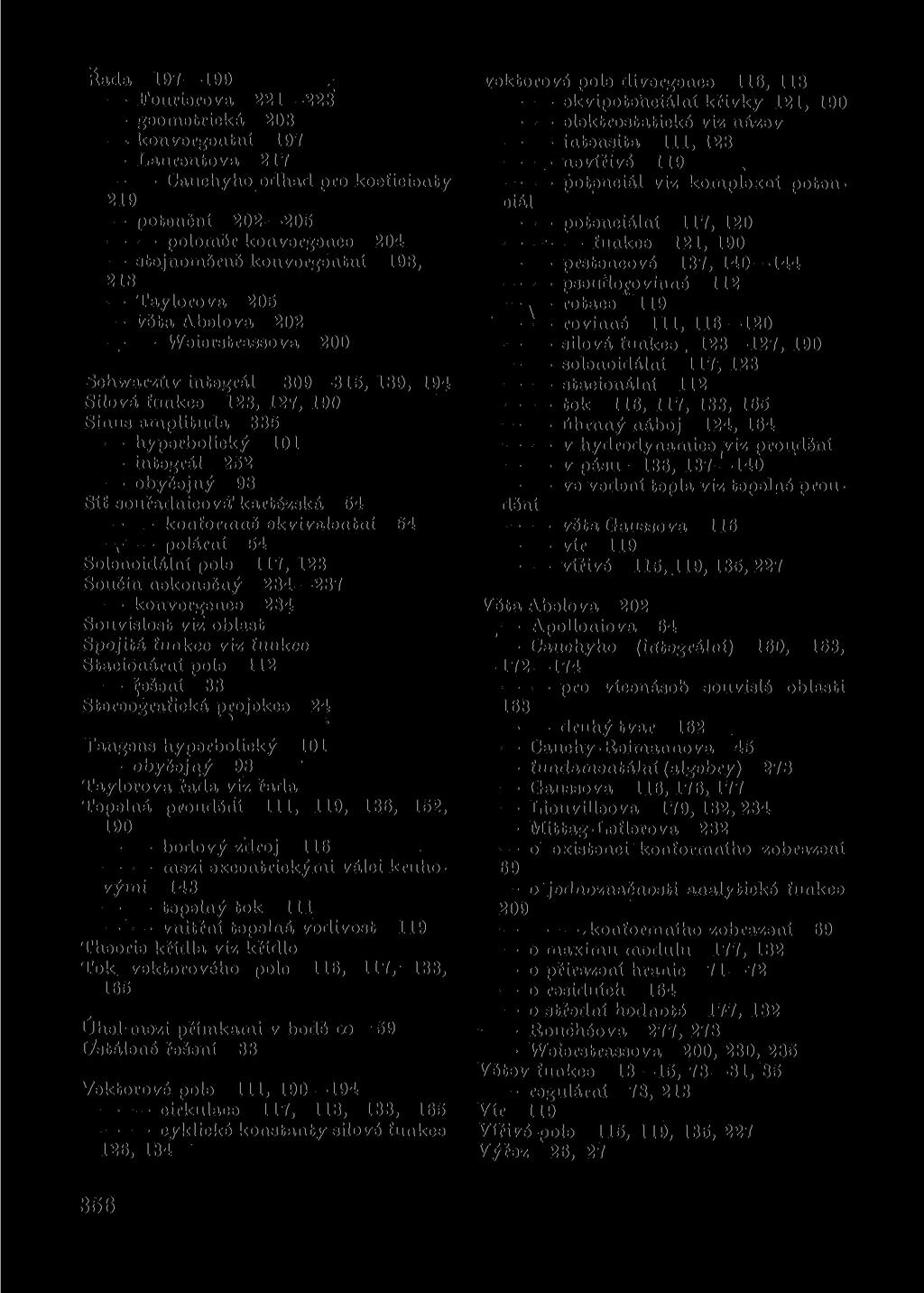 Řada 197199 Fourierova 221223 geometrické 203.