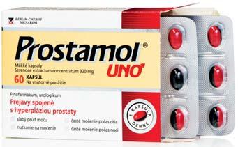 3 Prostamol uno 60 kapsúl ŤAŽKOSTI S MOČENÍM Liek na vnútorné  Prostamol UNO je liek na