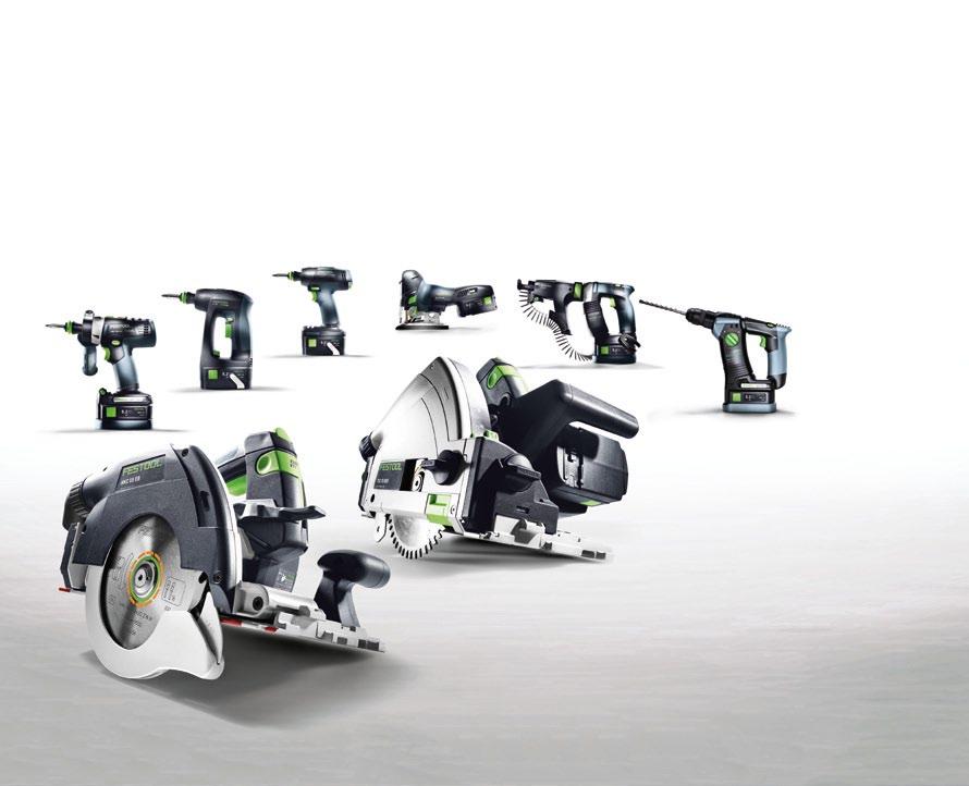 18V systém Festool. Větší nezávislost u dřevostaveb. Jednoduchý výběr. Jednoduché kombinování. Jednoduše třída.