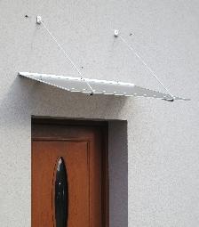 polykarbonát, 0 vchodová stříška TOPAZ 0 hnědá kouřová koůrk.