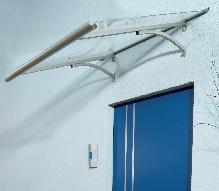 LARUS 0 7 vchodová stříška LARUS 0 hnědá kouřová 8 vchodová
