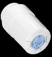 Je kompatibilná so všetkými termostatickými ventilmi Danfoss, ako aj s ventilmi od iných výrobcov typu RA, RAV, RAVL, RDT, K (M30x1,5) a M28 (MMA, Herz, Orkli, Comap).