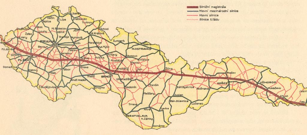 Západovýchodní multimodálního propojení 6 Myšlenka propojení západ východ rychlostní komunikací vedoucí v