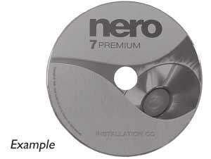 disk s programem Nero.