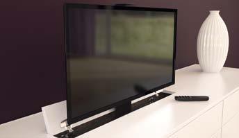 Zvedací systémy pro TV Zvedací systém pro TV DR!VE Mini DR!VE Mini Zvedací systém pro obrazovku rozměrů max. 830 550 110 mm Nosnost max.