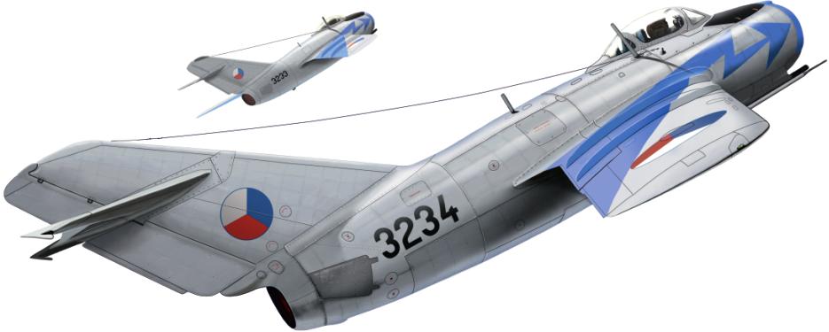 letectva. Jako první se do výzbroje dostaly MiGy-, v československém letectvu označované jako S-02.