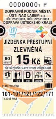 Ústeckého kraje Osoba přepravující dítě (děti) do věku 3 let se na jízdenku mohou přepravovat pouze v zóně 101 Popis