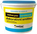 Designové omítky ** Probarvená pastovitá omítka k vytvoření imitace povrchu betonu a hladkých ploch weber.pas silikon concrete Probarvená pastovitá omítka se vzhledem monolitického betonu.