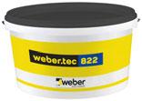 Hydroizolace Hydraulické * weber.tec 824 Pružná jednosložková hydroizolační cementová stěrka. číslo výrobku: SAB 824 20 balení v MJ: 20 kg 1 980,00 2 395,80 99,00 1,4 kg/mm /m 2 42/840 * weber.