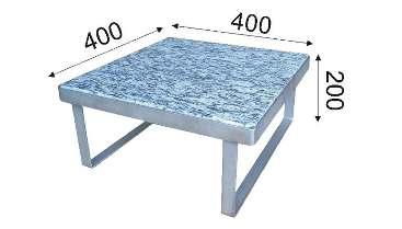 Tento kámen se dá vložit do krbu nebo nad otevřené ohniště a po nahřátí lze na jeho povrchu opékat různé pokrmy. Rozměr 500 x 500 x 30 mm.