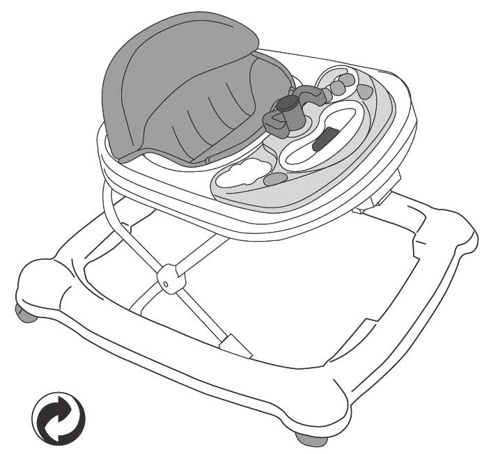 Navigator DĚTSKÉ CHODÍTKO DETSKÁ CHODÚĽKA Bébikomp MIN 6 m MAX 12 kg ČSN EN 1273:2005 STN EN 1273:2005 MSZ EN 1273:2005 Made in Taiwan NÁVOD K POUŽITÍ NÁVOD NA POUŽÍVANIE Használati útmutató *