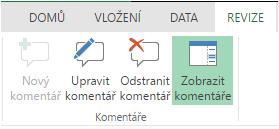 Kapitola: 7) Vložení komentáře 7) Vložení komentáře Podobně jako ve Wordu i v Excelu lze do buněk komentáře. Jednak z karty VLOŽENÍ tak i z karty REVIZE.