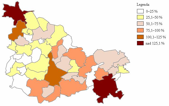v roce 2001 Sčítání 2001  13: Index změny v
