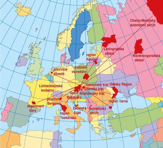 Helsinki Finsko 1 330 Købehavn Dánsko 767 Levkosia Kypr 2 076 Lisboa Portugalsko 2 332 Ljubljana Slovinsko 382 London Velká Británie 1 196 Luxembourg Lucembursko 759 Madrid Španělsko 1 775 Paris