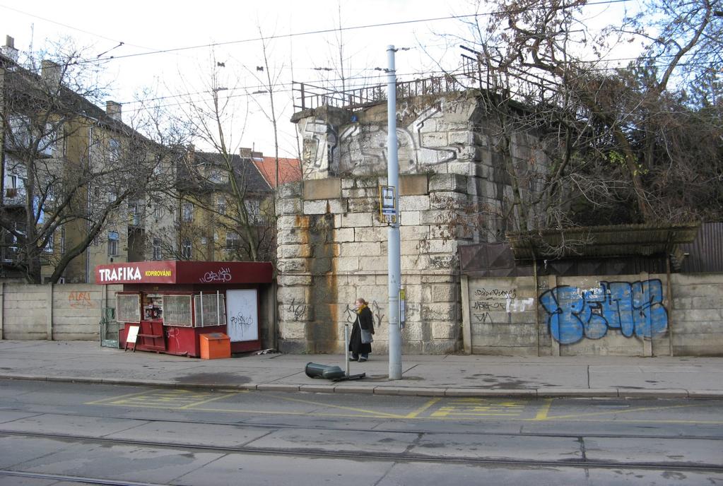 Pokračování trasy staré