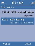 5.7.2 Duální SIM Zde můžete zvolit, kterou SIM kartu z vložených dvou budete používat. POZN. Lze aktivovat jen jednu SIM kartu. Standardně je aktivní Default SIM card. 1.