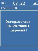 Další informace o změně v režimu posun najdete v kapitole 9. 8.1.3 Zrušení registrace funkčního čísla 1. Otevřete menu GSMR-Menu Registrace Přehled FN. 2.