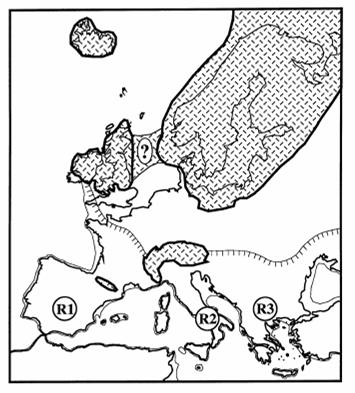 Holocénní rozšíření dřevin ve (střední) Evropě: klasická představa zalednění v LGM hranice permafrostu Taberlet et al.