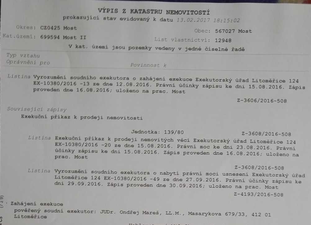 Výpis z