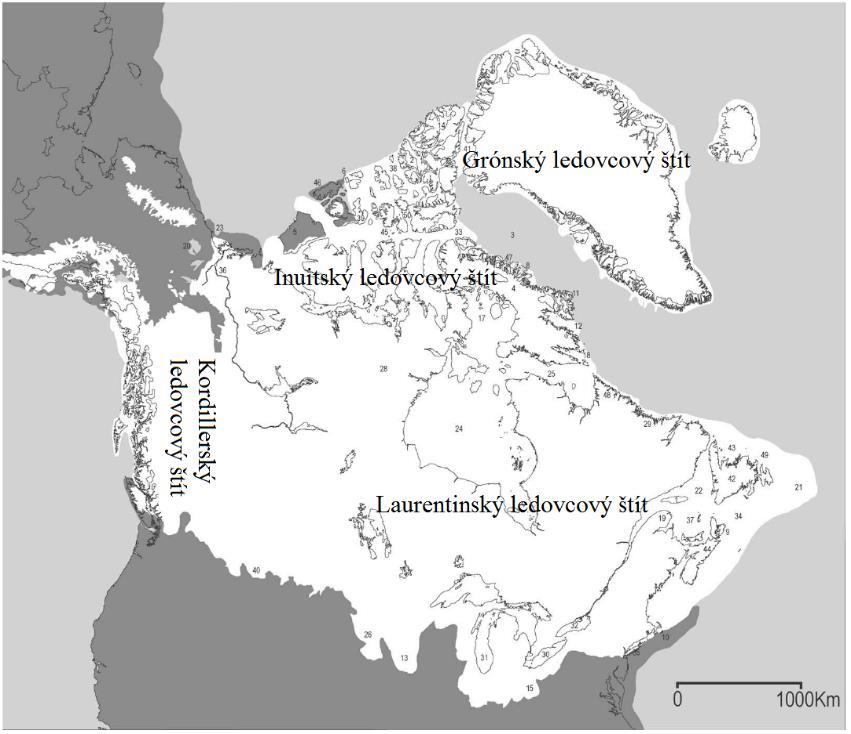 z nejdříve zaledněných území během počátku viselského glaciálu, už pokrývaly v LGM jen horské ledovce nebo bylo zcela leduprosté.