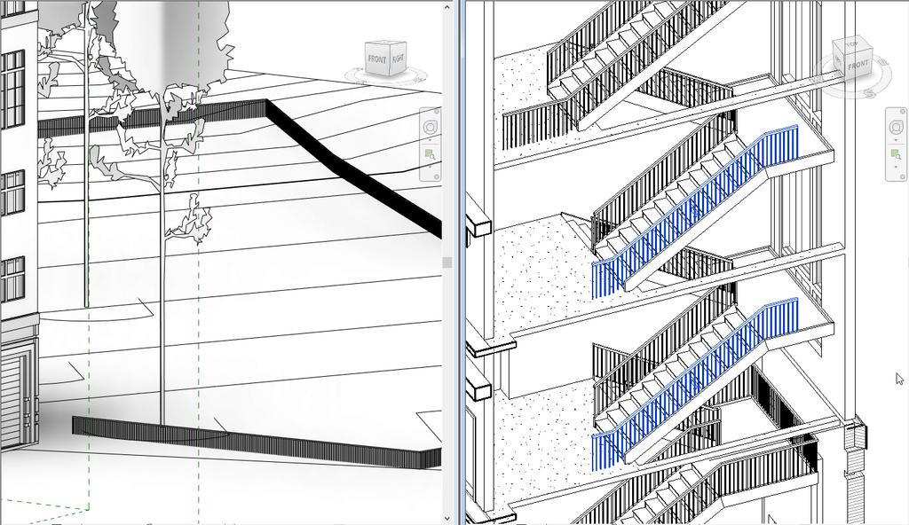 Vylepšení zábradlí Zábradlí automaticky rozpozná sklon hostitelského prvku (schodiště, deska,.