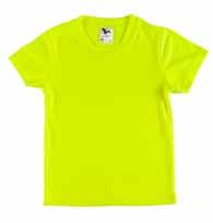 Sportovní trička - fluorescenční barvy Moderní tričko z měkkého, hladkého materiálu vhodné pro sport i